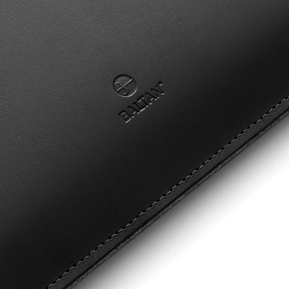 Hülle für MacBook Pro 14 M4 2024, Baltan Sleeve Zip, Schwarz