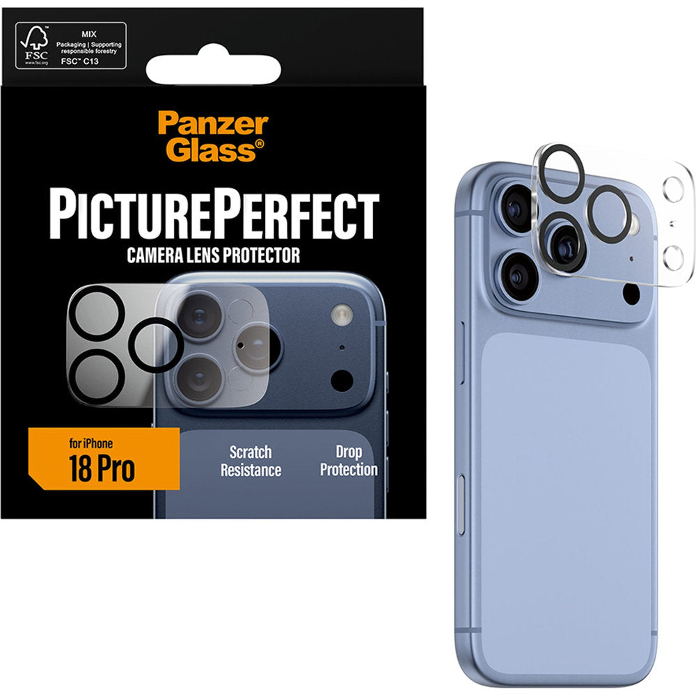 Gehärtetes Glas für iPhone 18 Pro, PanzerGlass PicturePerfect Camera Lens Protector, Transparent (5/6)