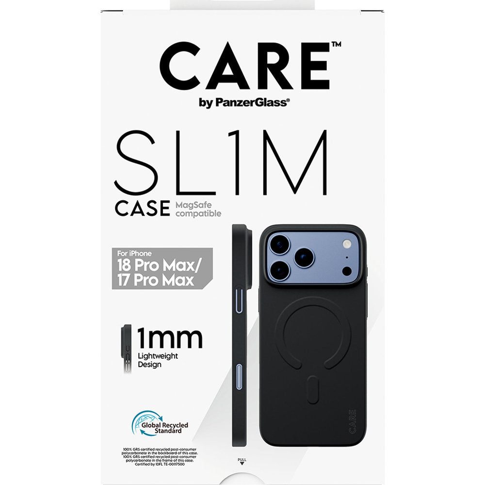 Handyhülle für iPhone 18 Pro Max / 17 Pro Max, CARE by PanzerGlass SL1M mit MagSafe, Schwarz (3/6)