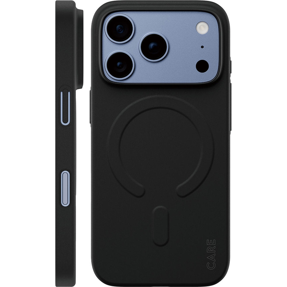 Handyhülle für iPhone 18 Pro / 17 Pro, CARE by PanzerGlass SL1M mit MagSafe, Schwarz (1/6)
