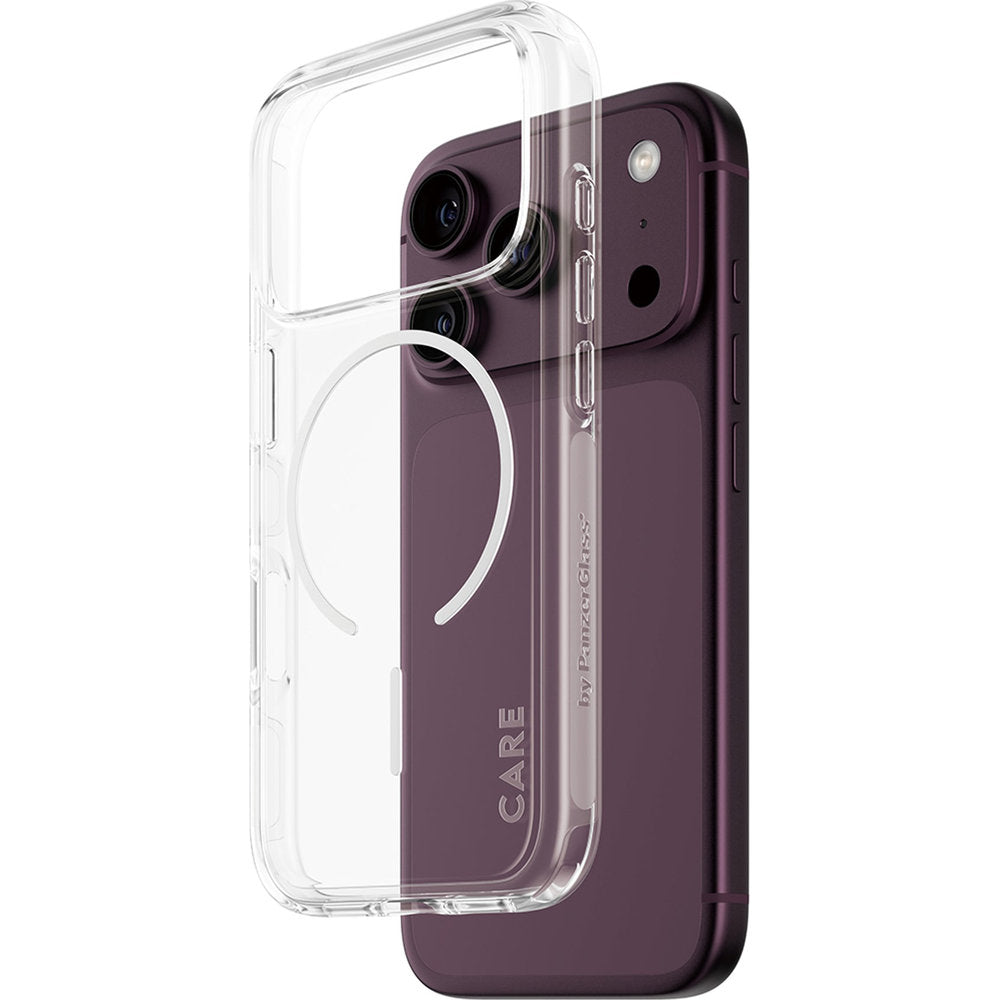 Handyhülle für iPhone 18 Pro / 17 Pro, CARE by PanzerGlass Urban Explorer Case mit MagSafe, Transparent-Weiß (1/6)
