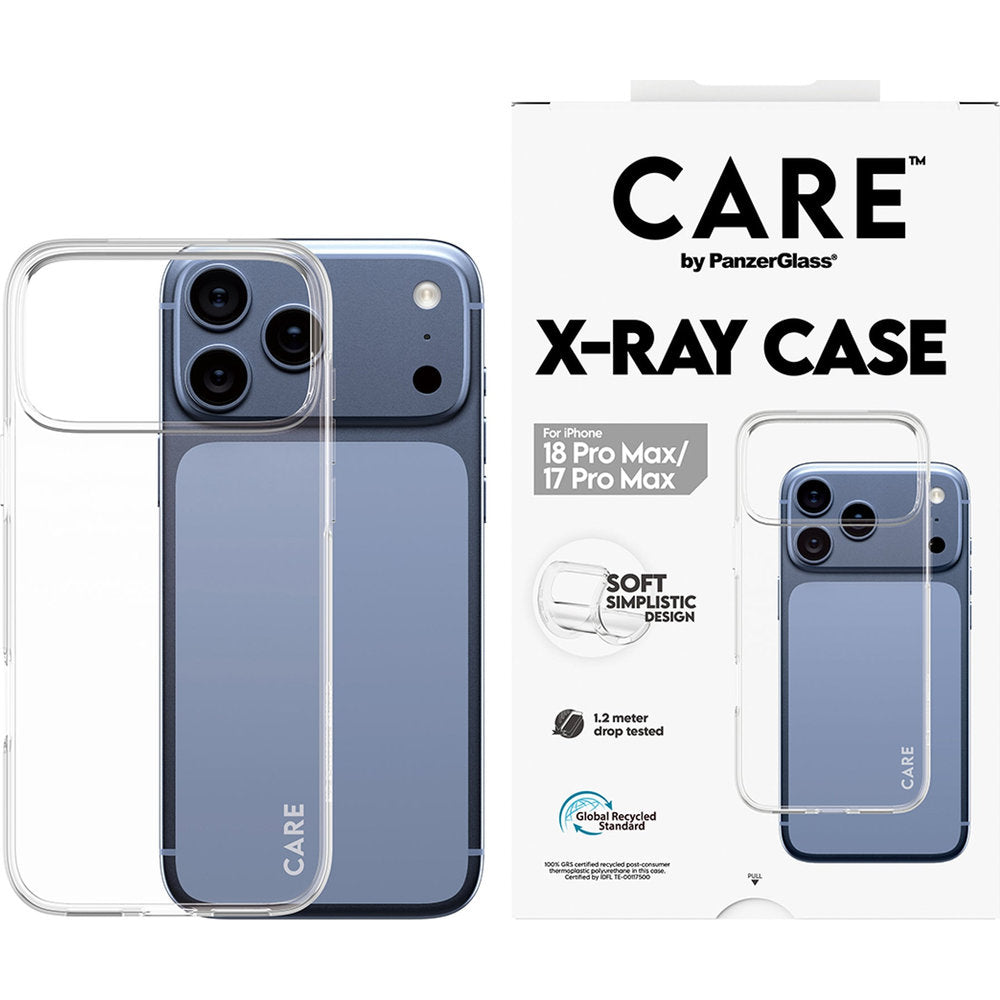 Handyhülle für iPhone 18 Pro Max / 17 Pro Max, CARE by PanzerGlass Slim X-Ray Case, Transparent (2/6)