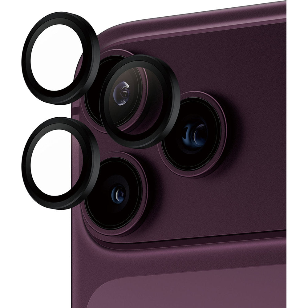 Gehärtetes Glas mit Applikator für iPhone 18 Pro Max / 18 Pro, PanzerGlass Hoops Camera, Schwarz (1/6)