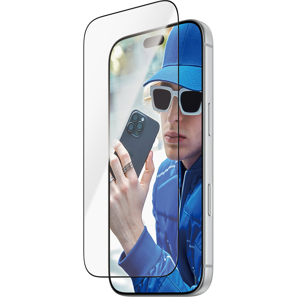 Gehärtetes Glas für iPhone 18 Pro / 17 Pro, PanzerGlass Ultra-Wide Fit, mit schwarzem Rahmen (1/6)