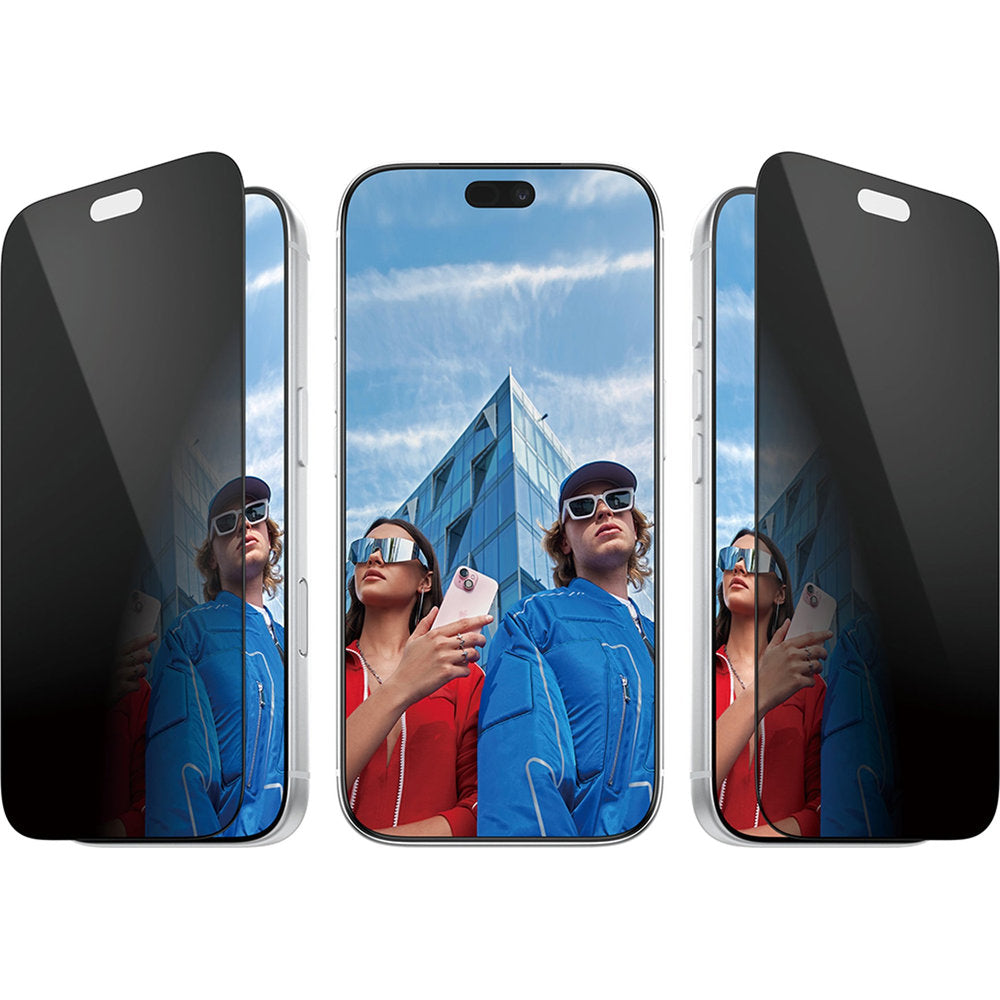 Sichtschutzglas mit Applikator für iPhone 18 Pro, PanzerGlass 2-Way Ultra-Wide Fit Privacy Plus EasyAligner (5/7)