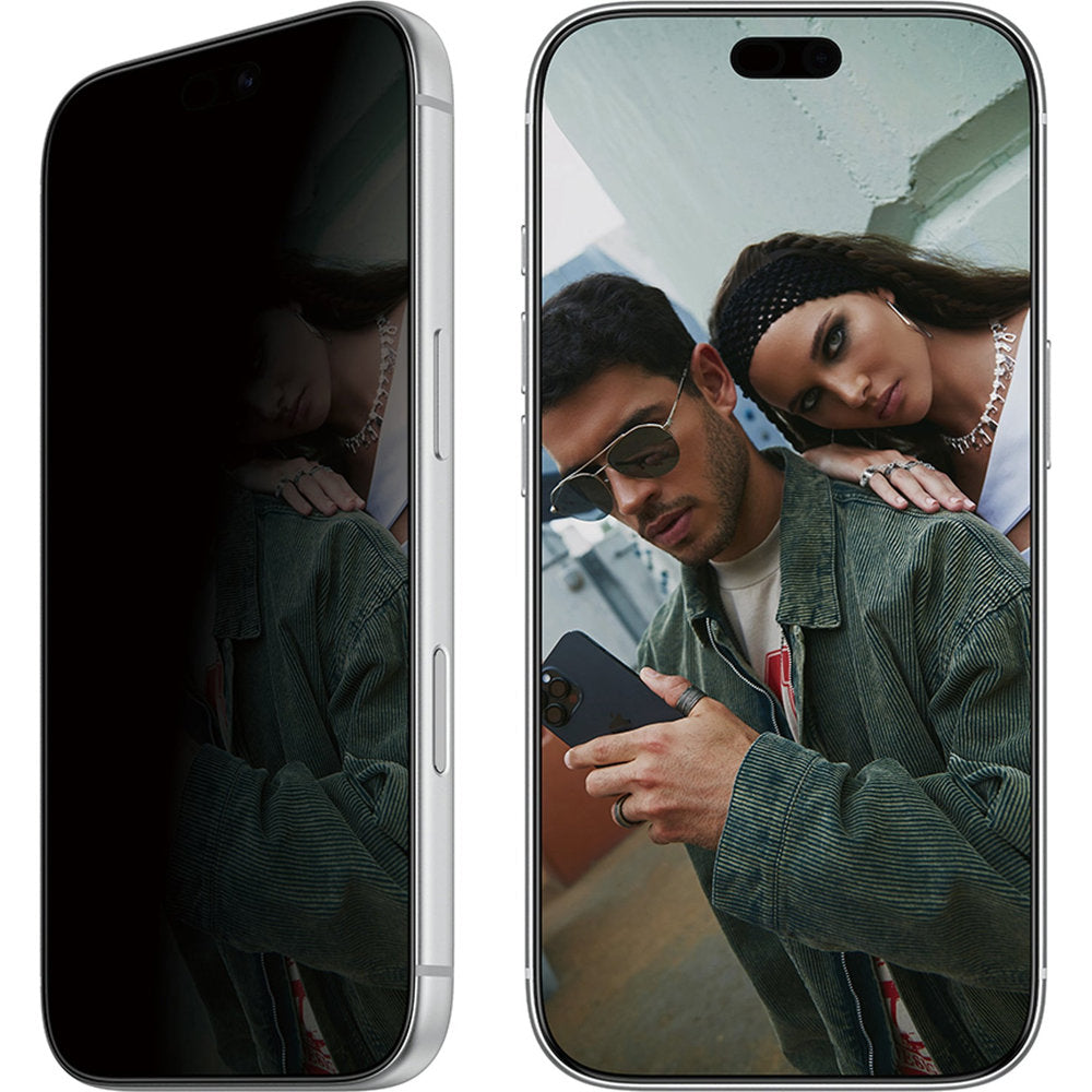 Sichtschutzglas mit Applikator für iPhone 18 Pro, SAFE by PanzerGlass Ultra-Wide Fit Privacy mit EasyAligner (5/7)