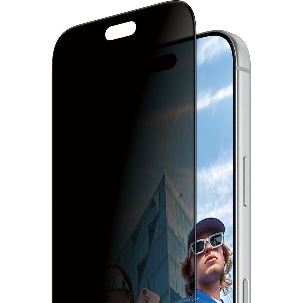 Sichtschutzglas mit Applikator für iPhone 18 Pro, PanzerGlass 2-Way Privacy Ultra-Wide Fit FastFit (1/7)