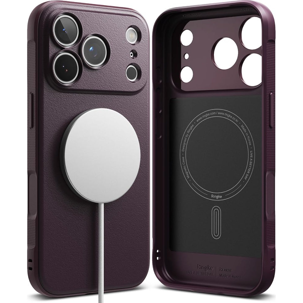 Handyhülle für iPhone 18 Pro Max / 17 Pro Max, Ringke Onyx Magnetic mit MagSafe, Burgunderrot (2/7)