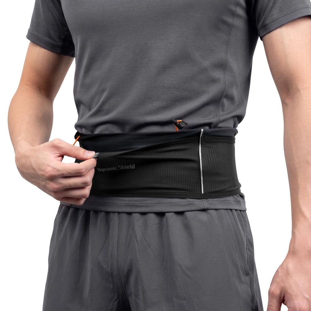 Hüfttasche zum Laufen, Spigen A712 Dynamic Shield Waist Bag M, Schwarz