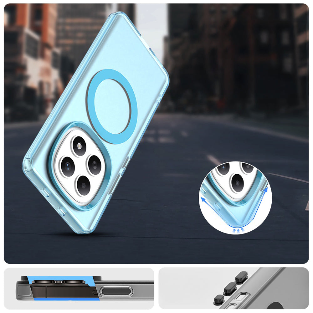 Handyhülle für Xiaomi Redmi Note 15 4G / Redmi Note 15 5G / POCO M8 5G, Techsuit CandyCase MagSafe, Blau