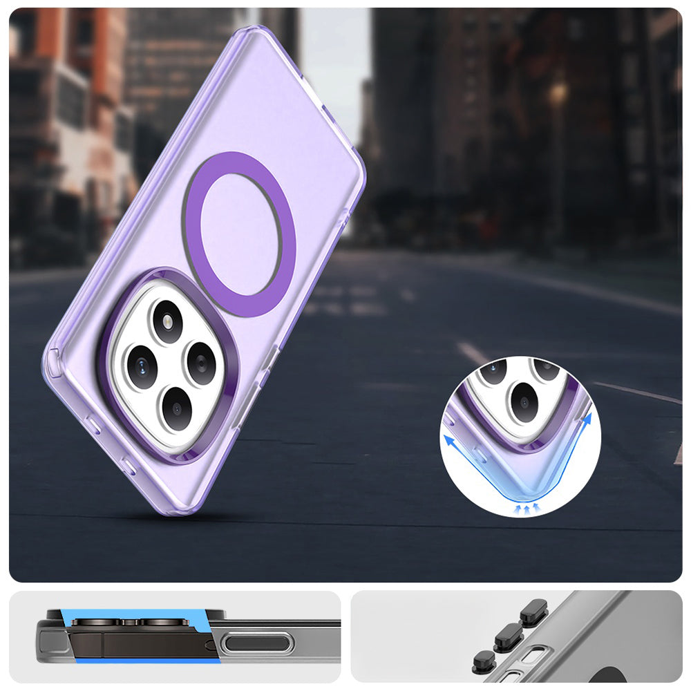 Handyhülle für Xiaomi Redmi Note 15 4G / Redmi Note 15 5G / POCO M8 5G, Techsuit CandyCase MagSafe, Violett