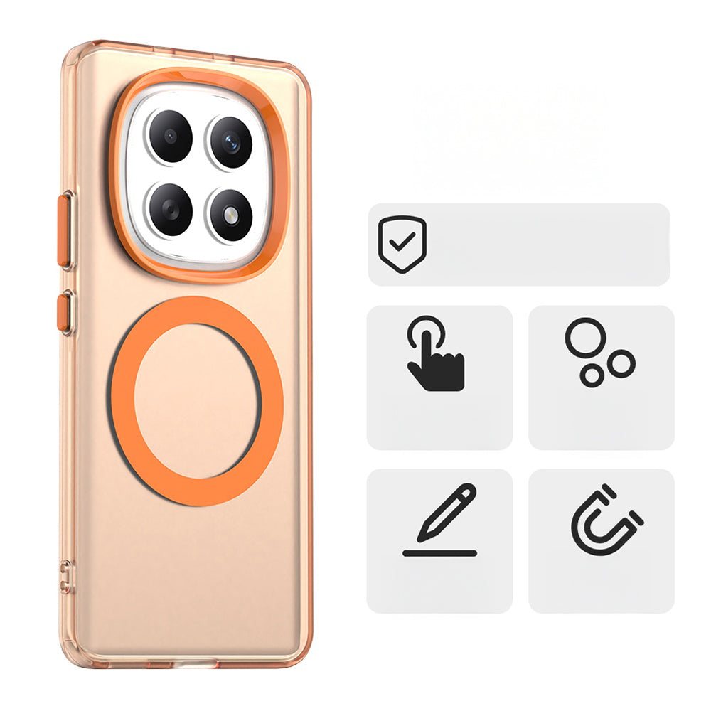 Handyhülle für Xiaomi Redmi Note 15 4G / Redmi Note 15 5G / POCO M8 5G, Techsuit CandyCase MagSafe, Orange