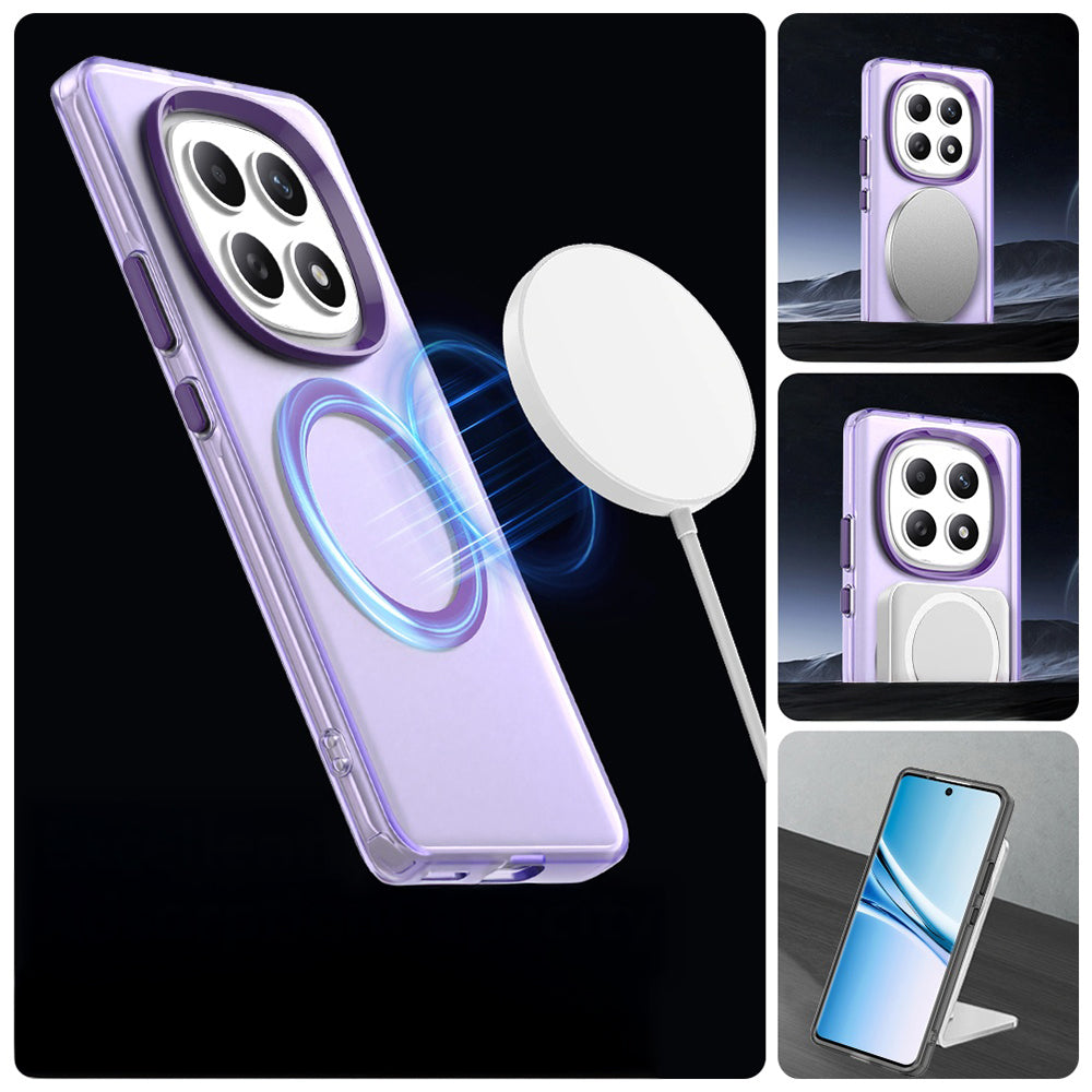 Handyhülle für Xiaomi Redmi Note 15 4G / Redmi Note 15 5G / POCO M8 5G, Techsuit CandyCase MagSafe, Violett
