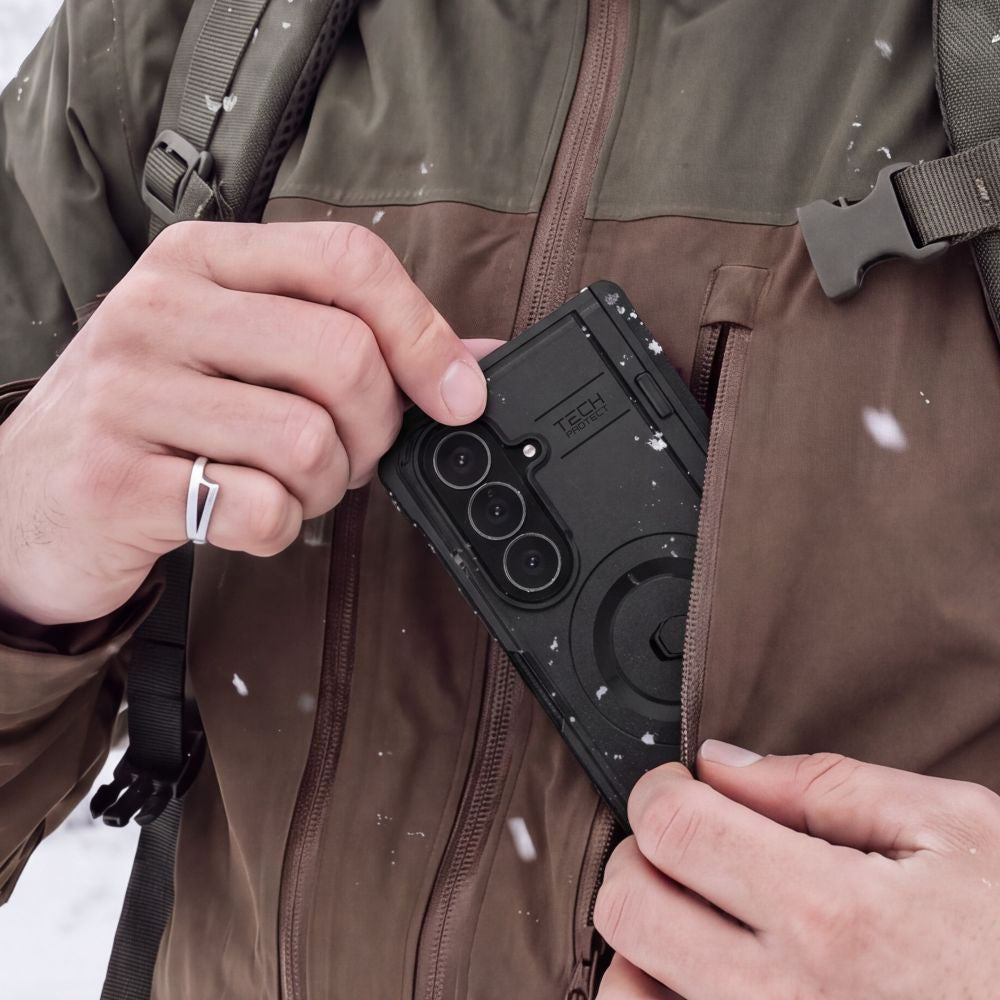 Handyhülle 360° für Galaxy Z Fold8 Ultra, Tech- Protect Kevlar Pro MagSafe, Schwarz (7/9)