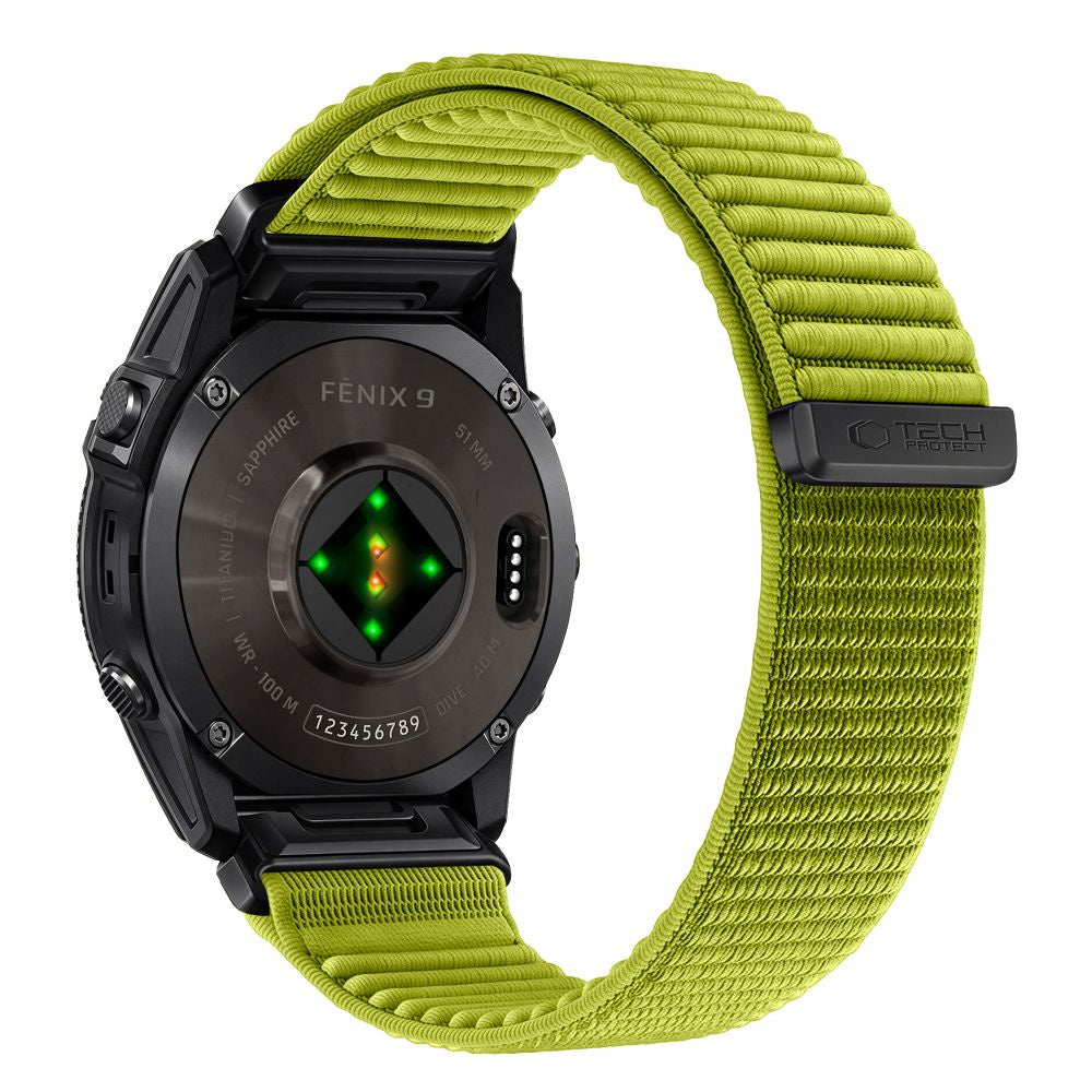Armband für QuickFit 22 mm, Tech-Protect NylonLoop, Grün (1/9)