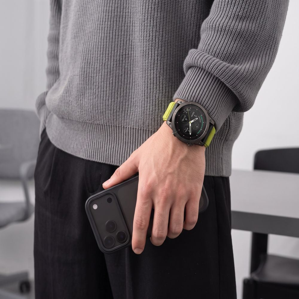 Armband für QuickFit 22 mm, Tech-Protect NylonLoop, Grün (3/9)