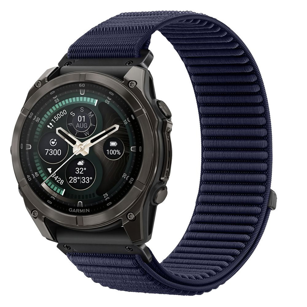 Armband für QuickFit 26 mm, Tech Protect NylonLoop, Dunkelblau (2/8)