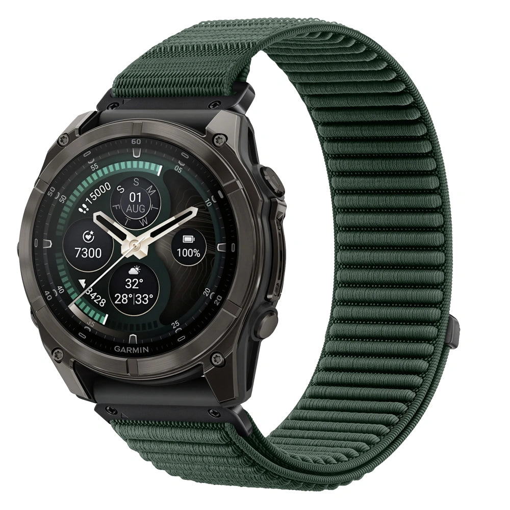 Armband für QuickFit 26 mm, Tech Protect NylonLoop, Grün (2/9)