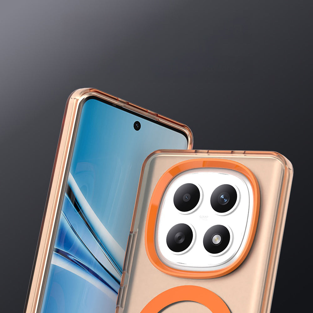 Handyhülle für Xiaomi Redmi Note 15 4G / Redmi Note 15 5G / POCO M8 5G, Techsuit CandyCase MagSafe, Orange