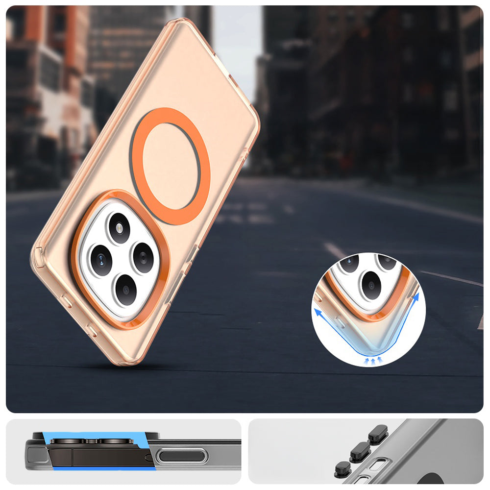 Handyhülle für Xiaomi Redmi Note 15 4G / Redmi Note 15 5G / POCO M8 5G, Techsuit CandyCase MagSafe, Orange