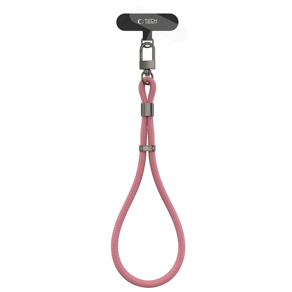 Handy Lanyard für das Handgelenk, universell, Tech-Protect C11S Rope Wrist Strap, Rosa