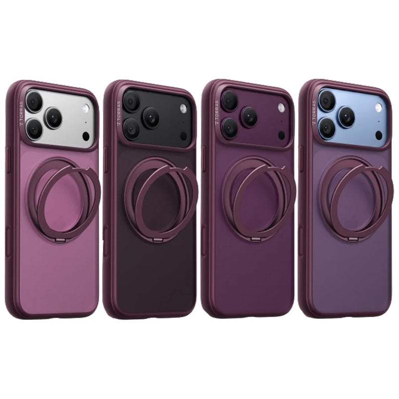 Handyhülle für iPhone 18 Pro / 17 Pro, Torras O1 Guardian mit MagSafe, Burgunderrot (8/8)