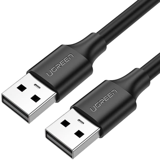 Kabel Ugreen USB 2.0 (Stecker) zu USB 2.0 (Stecker), 0.5m, Schwarz