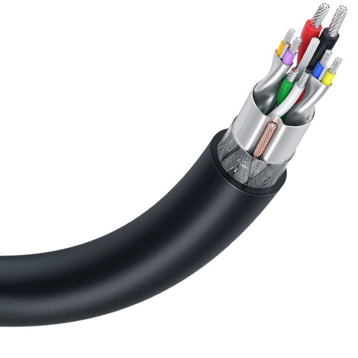 Kabel Ugreen USB 2.0 (Stecker) zu USB 2.0 (Stecker), 1m, Schwarz