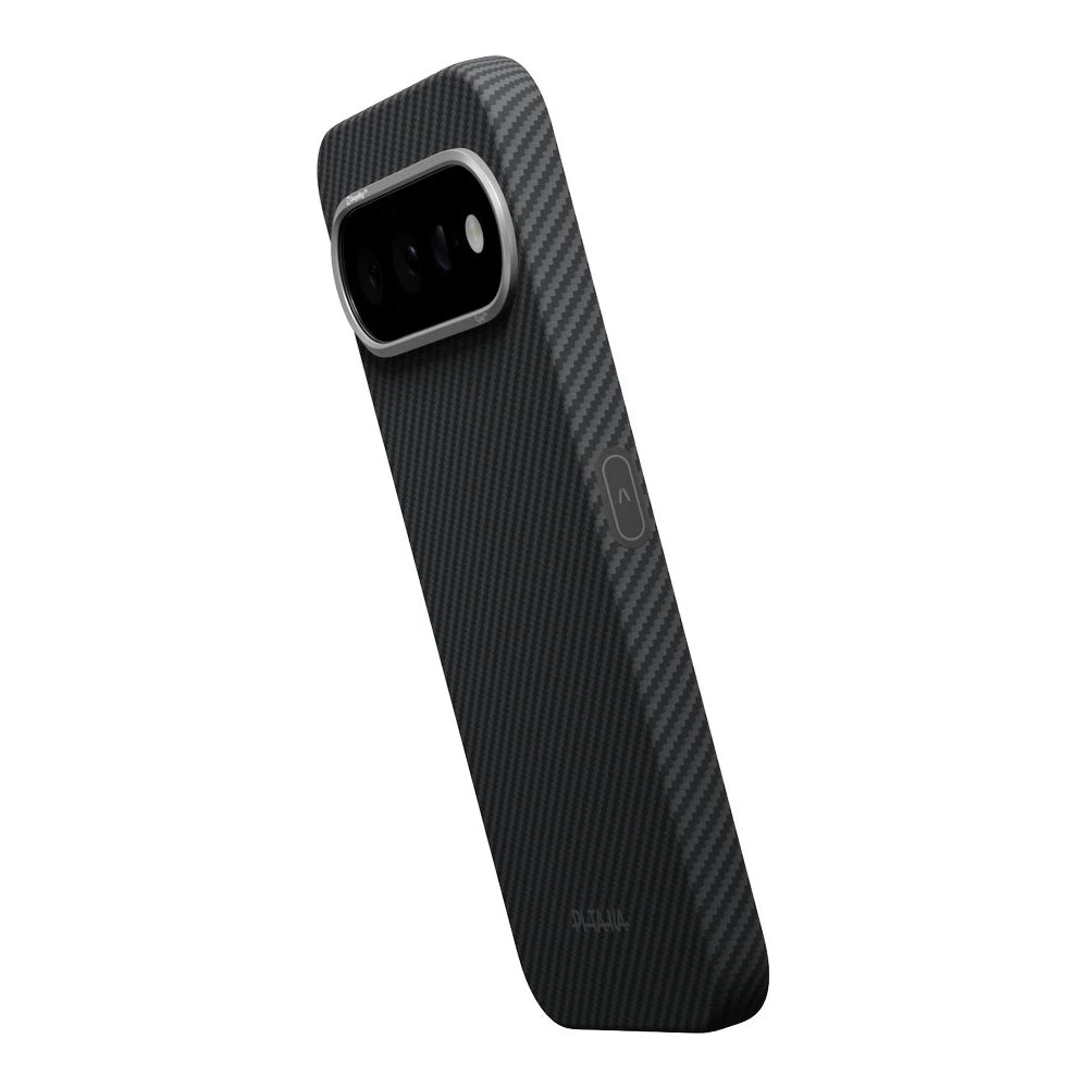 Aramid Handyhülle für Google Pixel 11, PITAKA Ultra-Slim Case mit MagSafe, Schwarz-Grau (12/14)