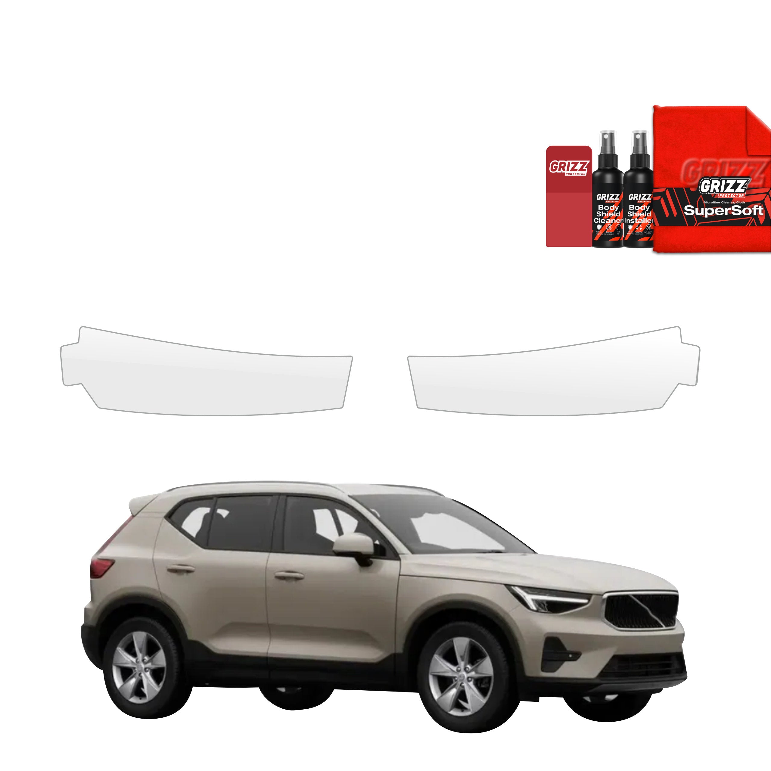 2in1 Schutzfolie Grizz Protector für Ladekante - Volvo XC40 (2022-2026)
