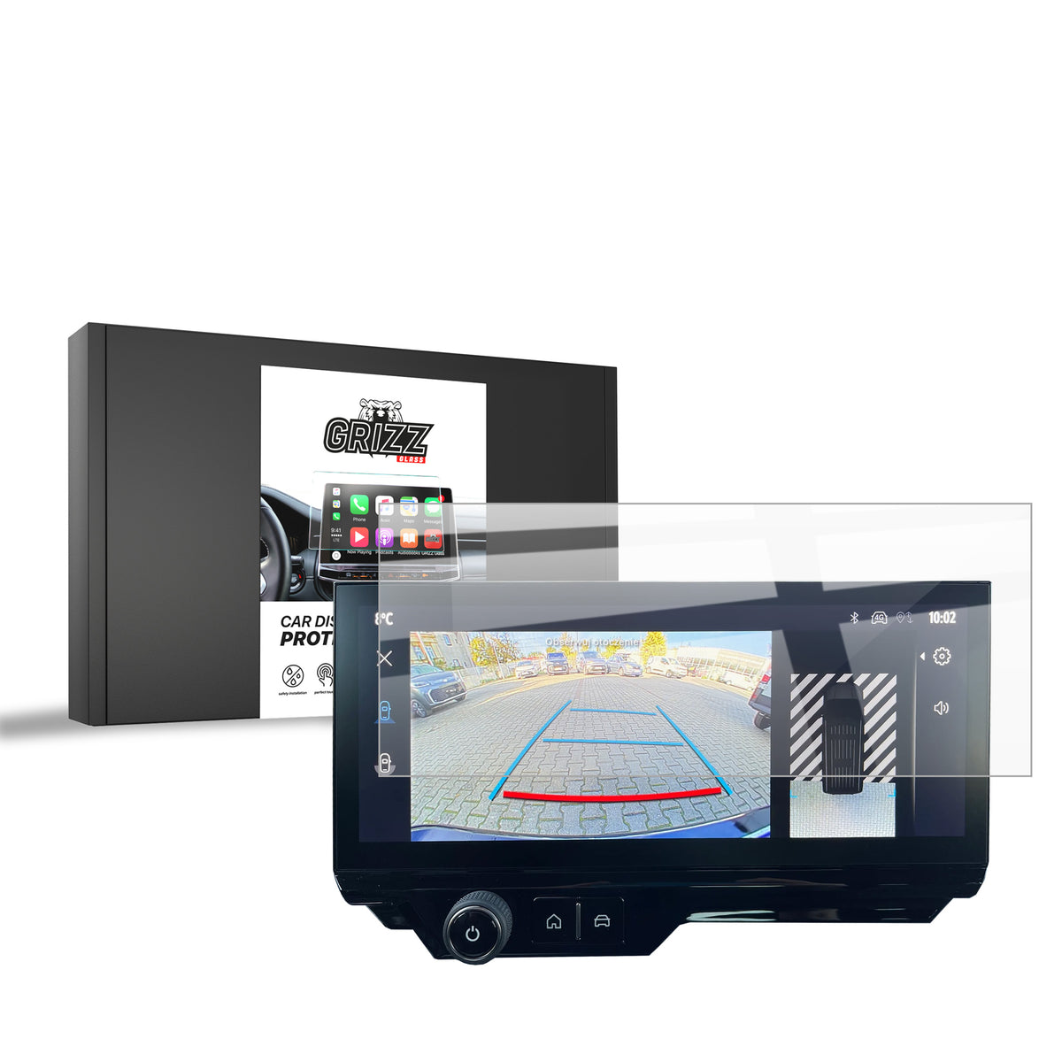 Keramische Autodisplayfolie für Fiat Doblo 3 10" (2023-2026), Grizz Protector