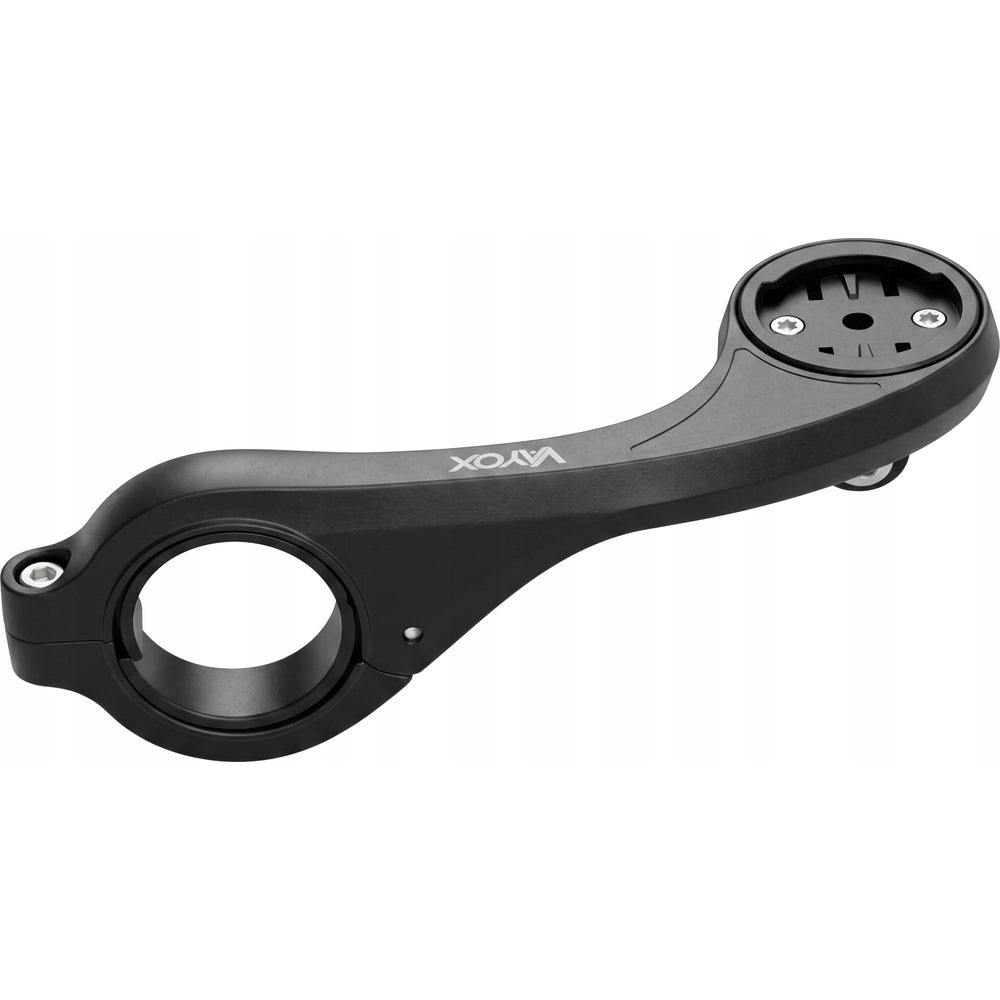Fahrradhalterung für Lampe und Fahrradcomputer / Navigation, Vayox VABH2, Schwarz