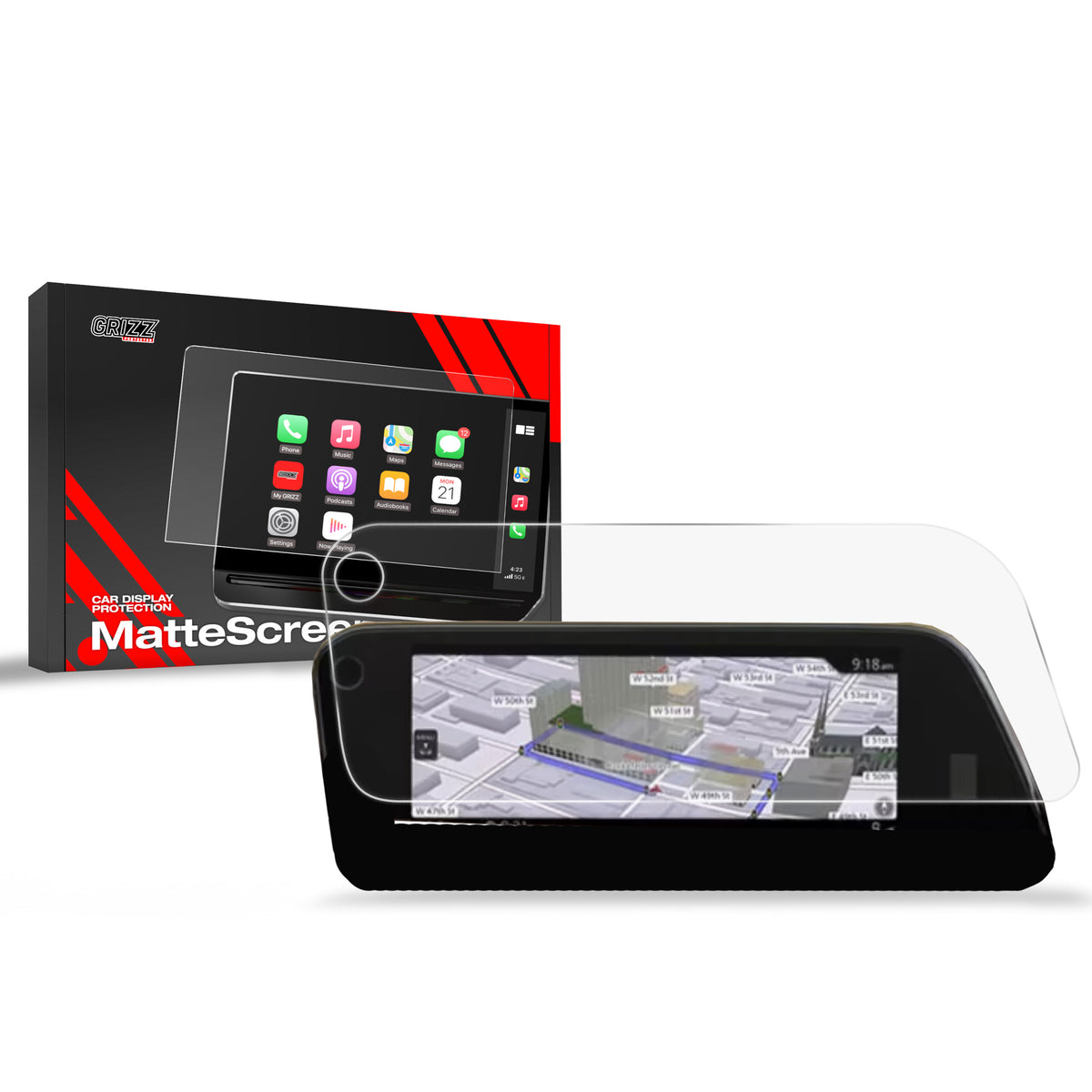 Matte Autodisplayfolie für Mazda CX-30 8,8" (2019-2026), Grizz Protector