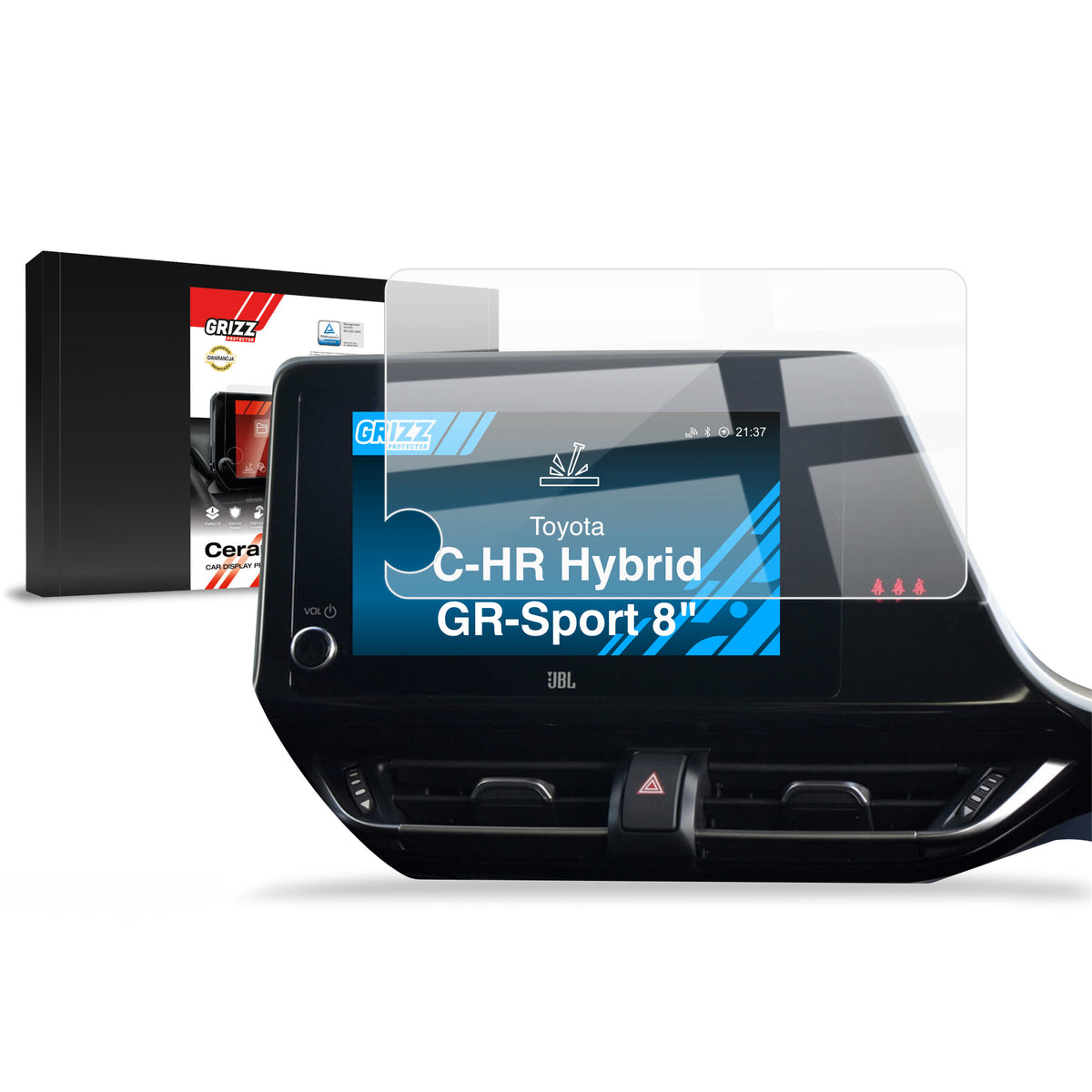 Keramische Autodisplayfolie für Toyota C-HR Hybrid GR-Sport (2016-2023), Grizz Protector