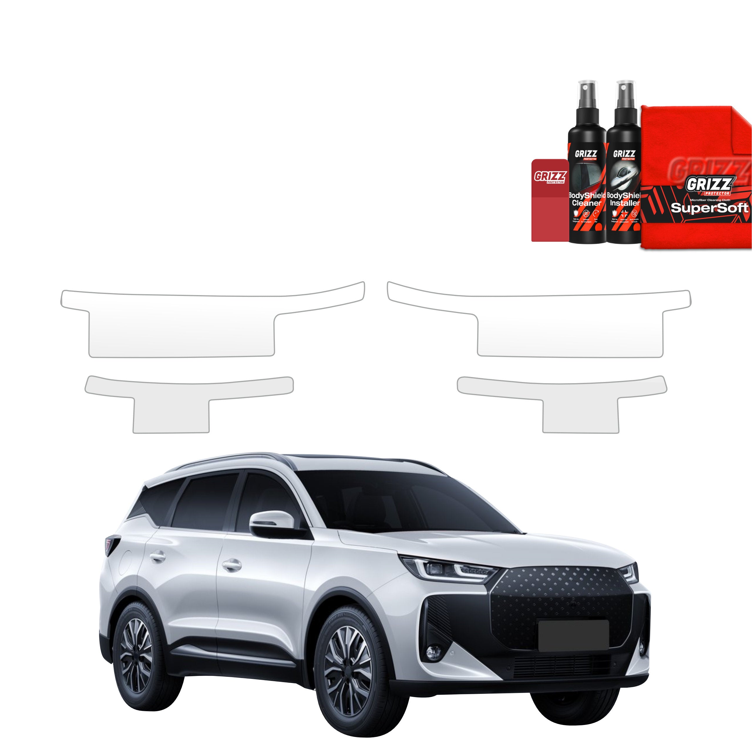 4in1 Schutzfolie Grizz Protector für Schweller - Chery Tiggo 7 (2025-2026)