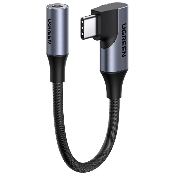 Ugreen Kabel / Adapter Audio USB-C auf 3.5 mm Klinke, Ugreen CM991, 10 cm, Grau