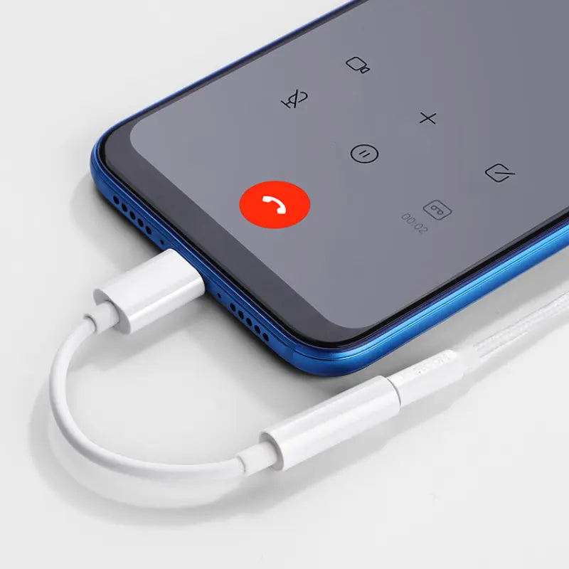 Adapter USB-C (Stecker) zu Jack 3.5mm (Buchse), Joyroom Ben Series, 3A, Weiß