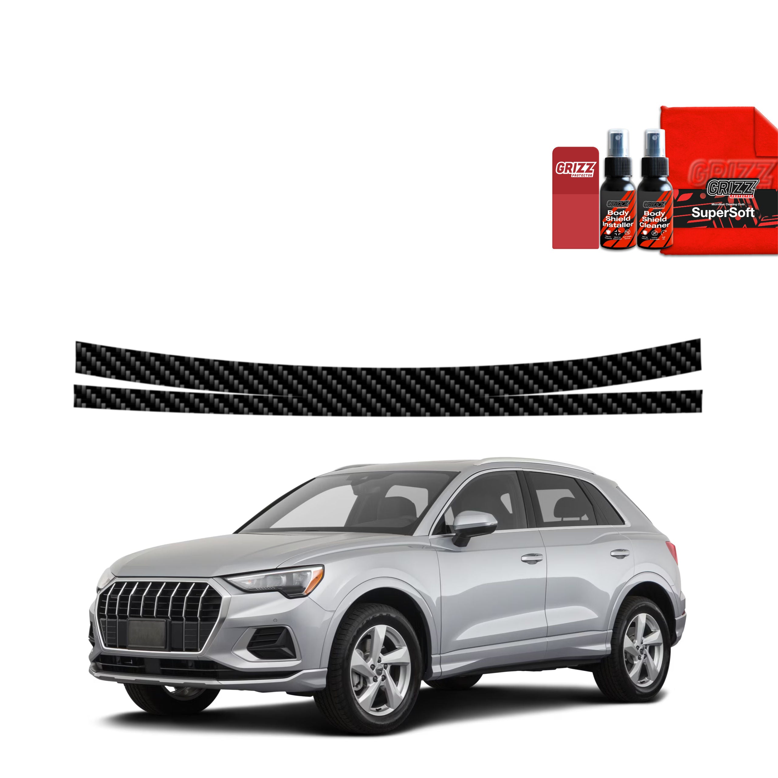 Kohlenstoff Schutzfolie Grizz Protector für Ladekante - Audi Q3 Sportback (2018-2025)