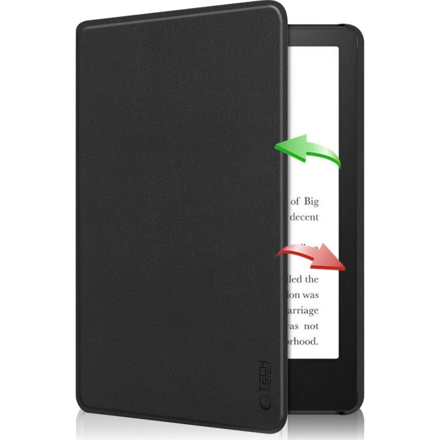 Schutzhülle für Amazon Kindle Paperwhite 6 / Signature / Colorsoft 2024, Tech-Protect SmartCase, Schwarz