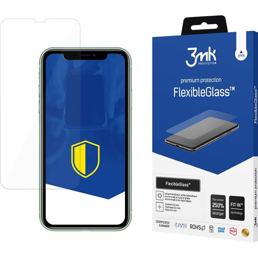 Hybridglas 3mk Flexible Glass für iPhone 11 Xr transparent