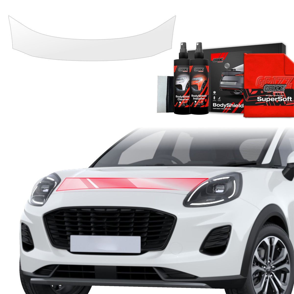 Schutzfolie Grizz Protector für Motorhaube - Ford Puma Facelift (2024-2026)
