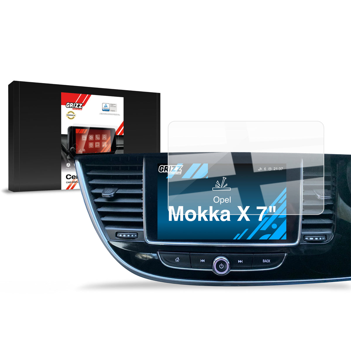 Keramische Autodisplayfolie für Opel Mokka X (2016-2019), Grizz Protector