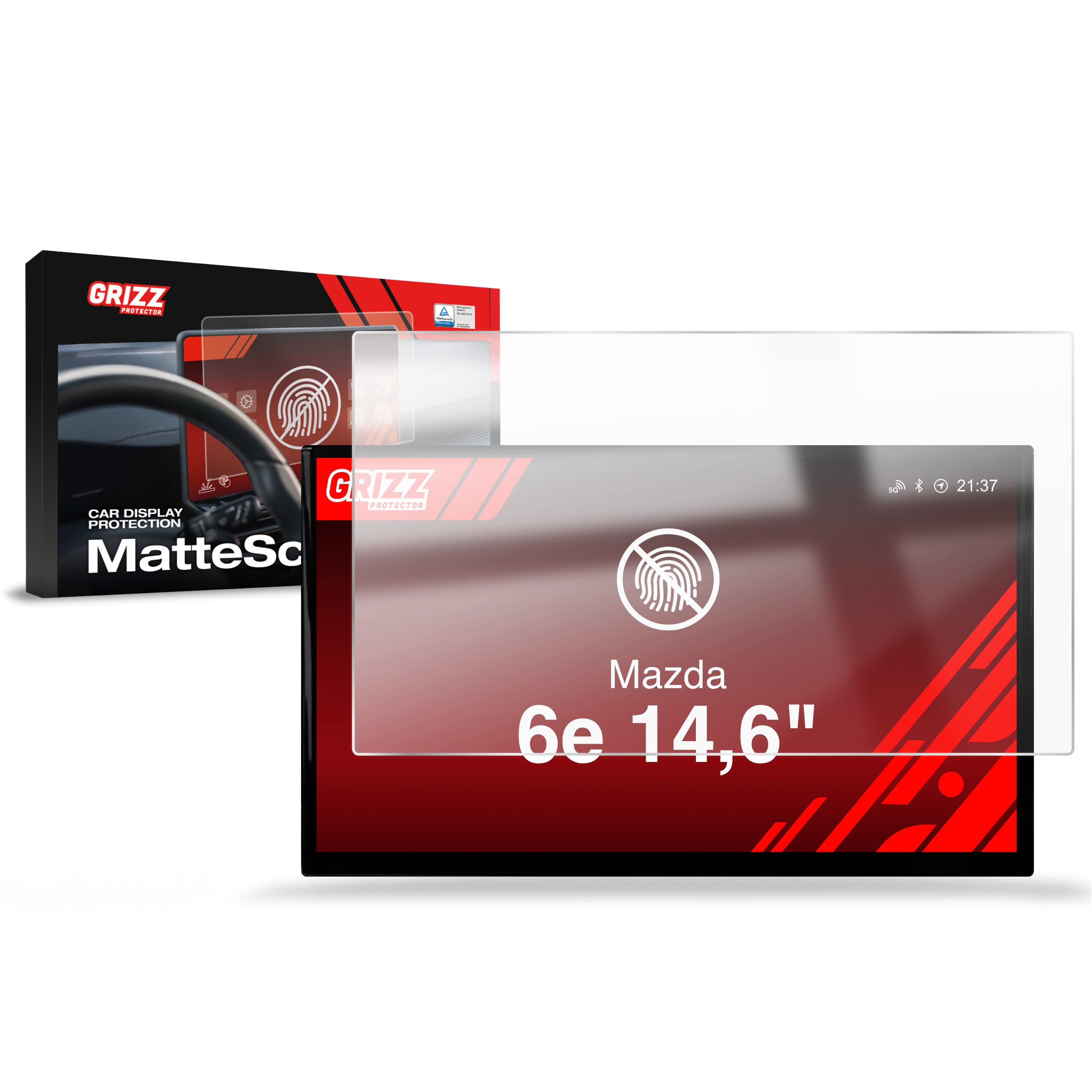 Matte Autodisplayfolie für Mazda 6e 14,6" (2026), Grizz Protector