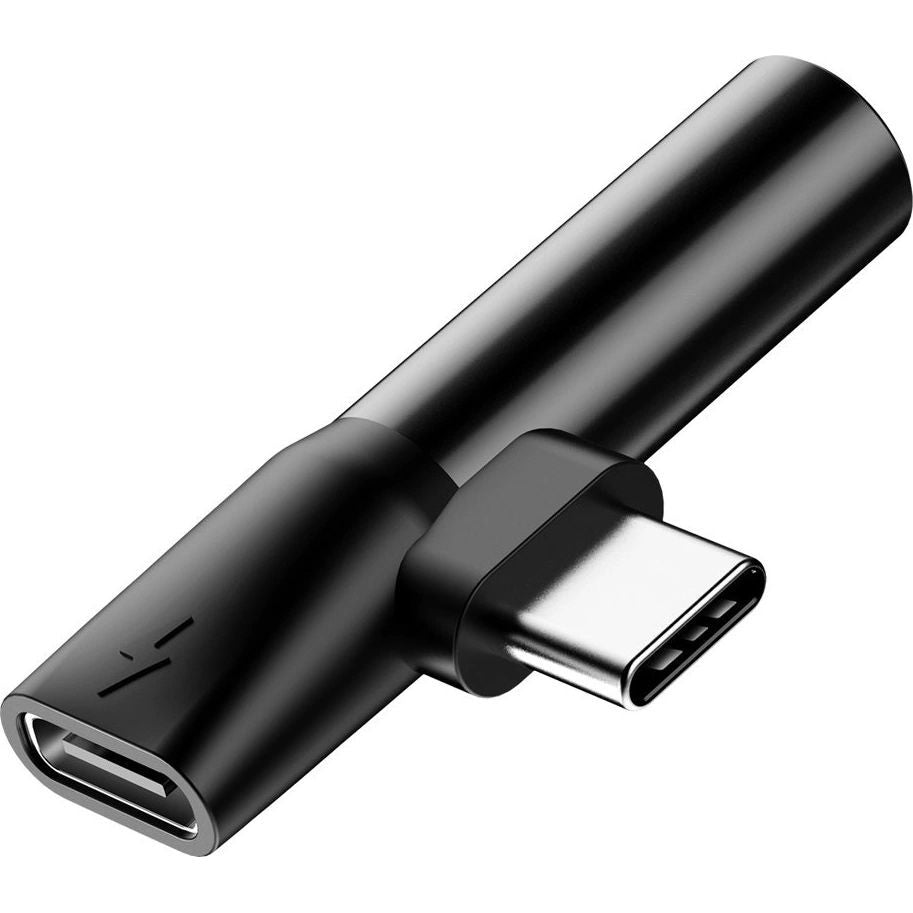 Adapter audio USB-C zu 1x mini jack 3.5mm / 1x USB-C, Baseus Audio Converter L41, Schwarz