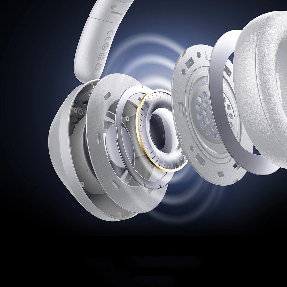 Kabellose Over-Ear-Kopfhörer, Bluetooth 5.3, Baseus Bass 30 Max, Weiß