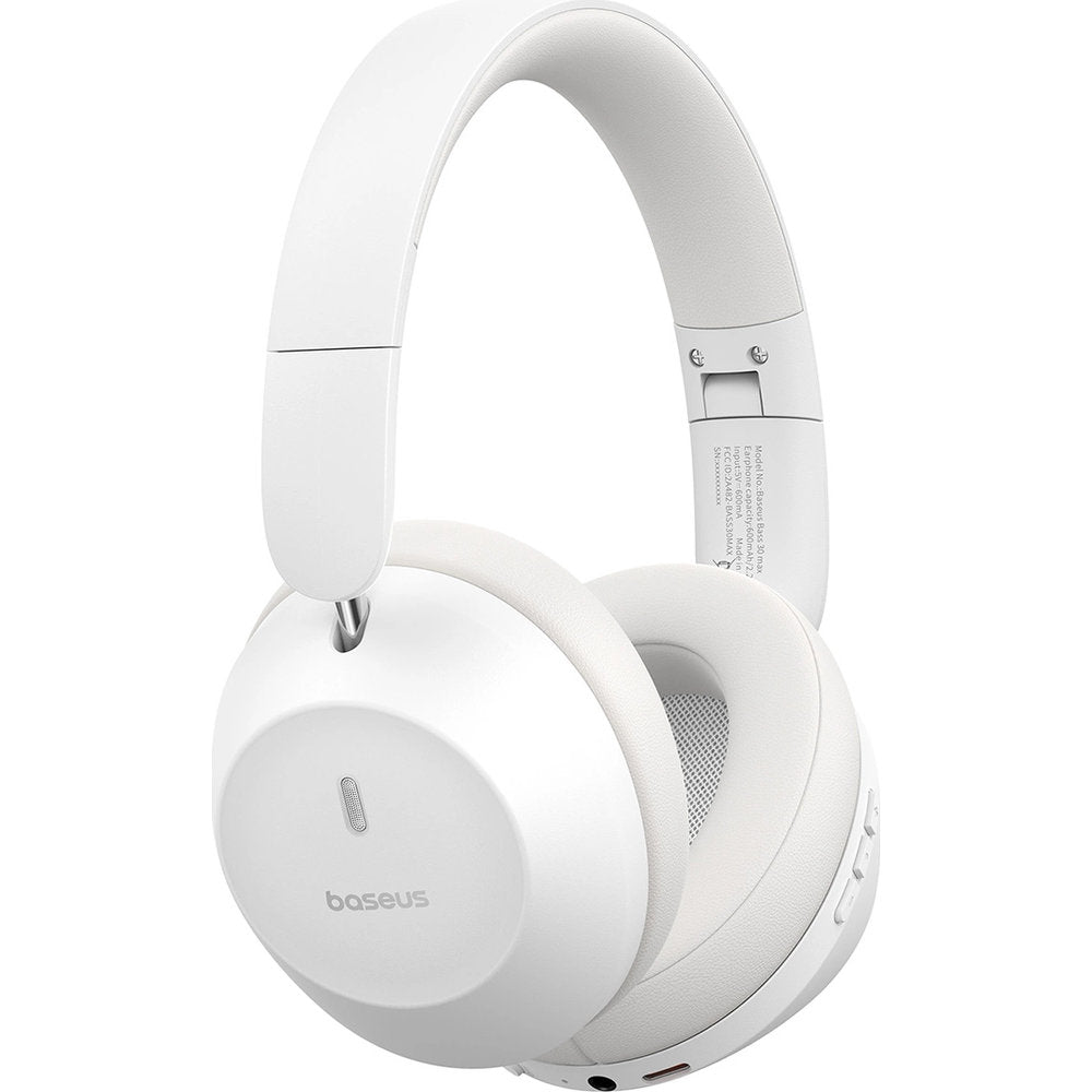 Kabellose Over-Ear-Kopfhörer, Bluetooth 5.3, Baseus Bass 30 Max, Weiß
