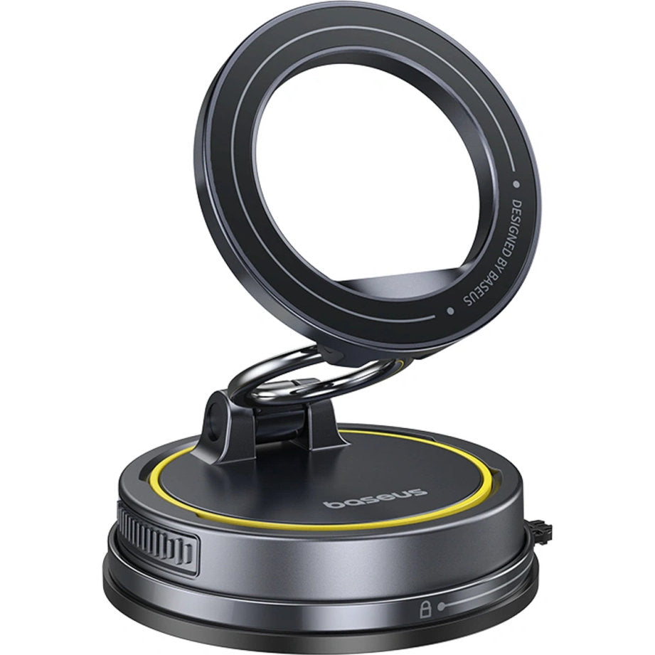 Magnetische Handy-Halterung mit MagSafe für Windschutzscheibe / Armaturenbrett, Baseus PrimeTrip VC2 Flex, Schwarz