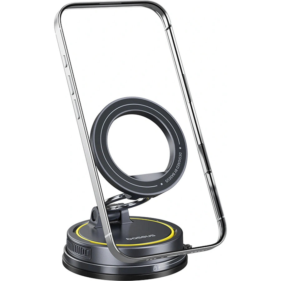 Magnetische Handy-Halterung mit MagSafe für Windschutzscheibe / Armaturenbrett, Baseus PrimeTrip VC2 Flex, Schwarz