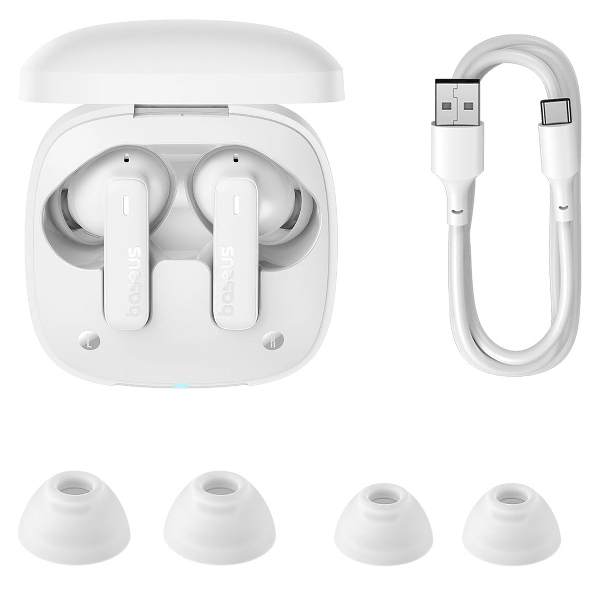 Kabellose In-Ear-Kopfhörer, Baseus TWS IPX5 Bowie E19, Weiß