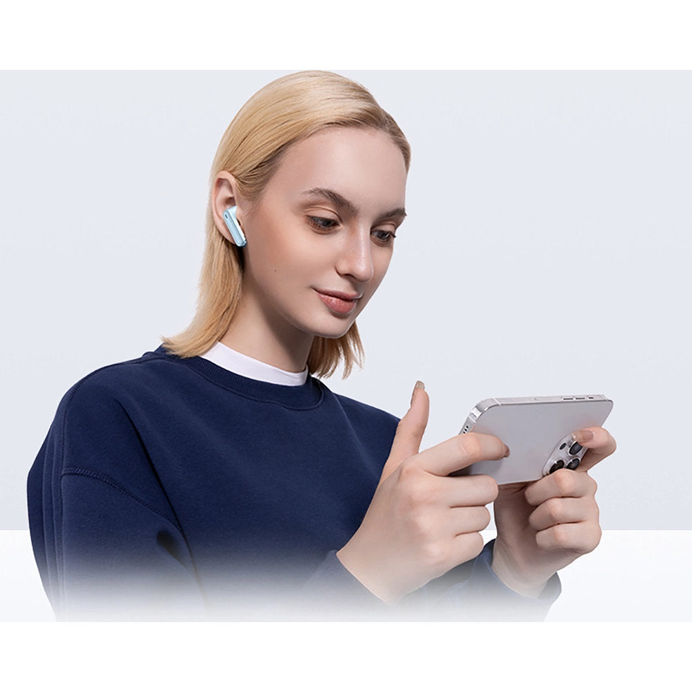 Kabellose In-Ear-Kopfhörer, Baseus Bowie E5, TWS, Bluetooth 5.3, Rauchfarben-Hellblau